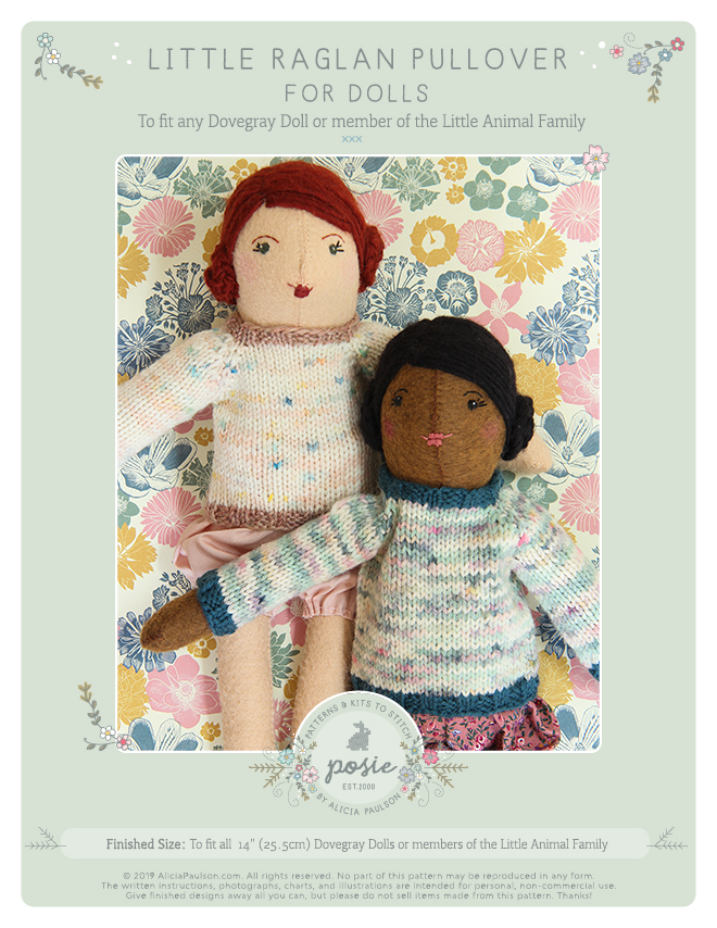 Little Raglan Pullover for Dolls CoverJPG660 Little Raglan Pullover for Dolls CoverJPG660